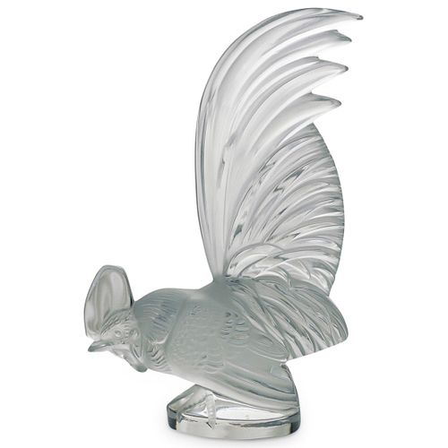 LALIQUE "ROOSTER" PAPERWEIGHTDESCRIPTION: