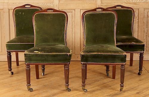 SET 4 FRENCH MAHOGANY LOUIS PHILIPPE