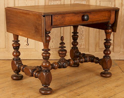 LATE 19TH C FRENCH WALNUT DROP 38cc0d