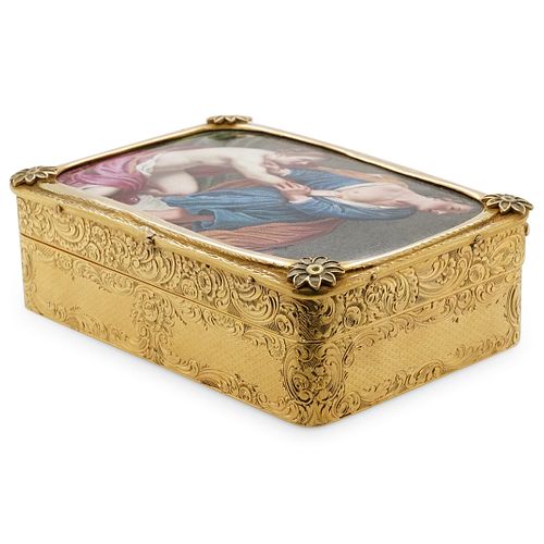 FRENCH 18TH CENT. 18KT GOLD BOXDESCRIPTION: