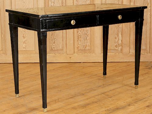 LEATHER TOP WRITING DESK DIRECTOIRE