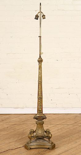 CONTINENTAL BRONZE FLOOR LAMP GRIFFIN