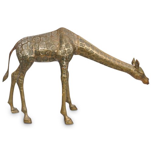 LARGE BRASS GIRAFFE SCULPTUREDESCRIPTION  38cdf0