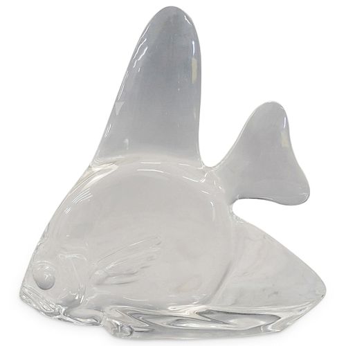 STEUBEN GLASS TROPICAL FISH SCULPTUREDESCRIPTION: