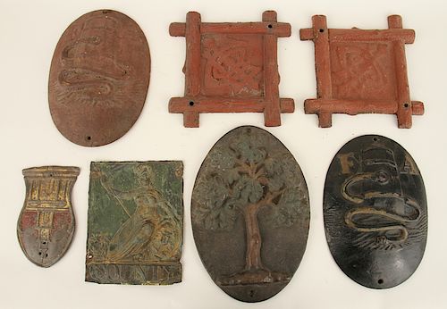 COLLECTION OF 7 IRON FIRE MAKERS 38ce23