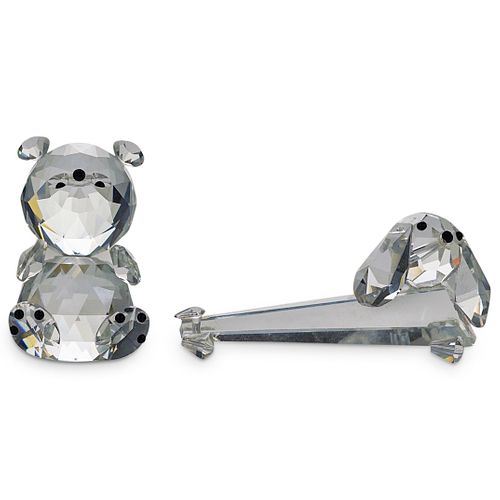 (8 PC) SWAROVSKI STYLE CRYSTAL ANIMAL