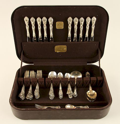 72 PC. ALVIN STERLING SILVER FLATWARE