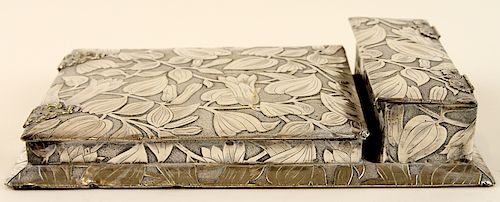 LATE 19TH CENT SILVER PLATED WRITING 38ce5c