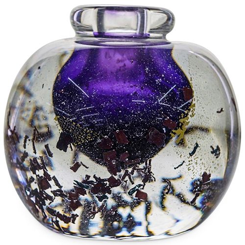 JAREEL SABA ART GLASS PERFUME BOTTLEDESCRIPTION:A