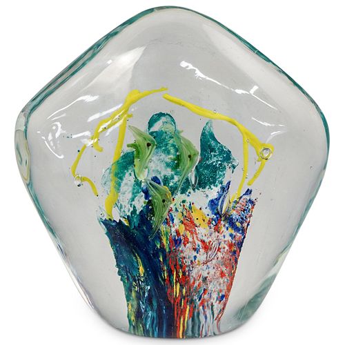 MURANO ART GLASS PAPERWEIGHT FIGURINEDESCRIPTION: