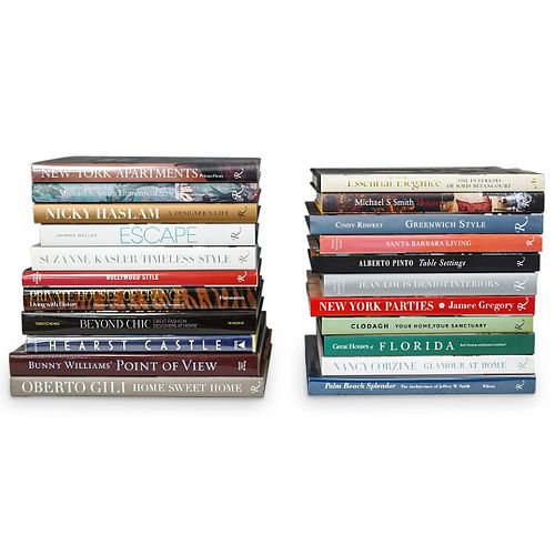 (22 PC) INTERIOR DESIGN BOOKS GROUPING