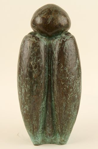 ABSTRACT BRONZE VERDIGRIS PATINA 38cf66