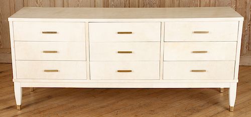 9 DRAWER COMMODE MANNER OF JEAN-MICHEL