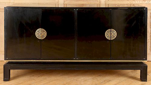 EBONIZED WOOD CREDENZA MANNER OF 38cfae