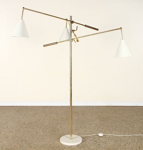 ITALIAN BRASS FLOOR LAMP MANNER