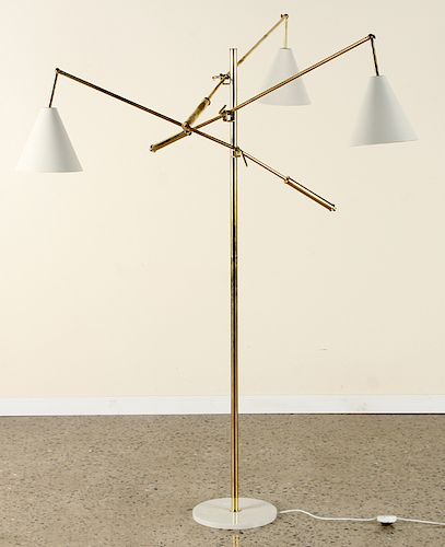 ITALIAN BRASS FLOOR LAMP MANNER