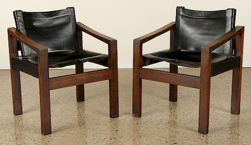 PAIR CAMPAIGN STYLE WENGE WOOD