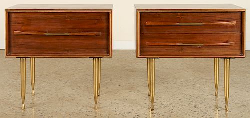 PAIR MID CENTURY MODERN END TABLE 38cfed