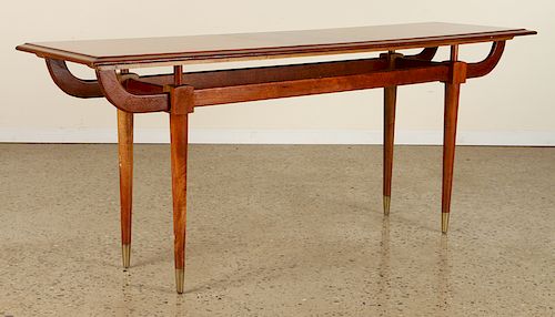 A MID CENTURY MODERN CONSOLE TABLEA