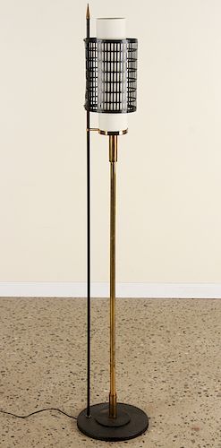 MID CENTURY MODERN BRASS IRON FLOOR 38d022