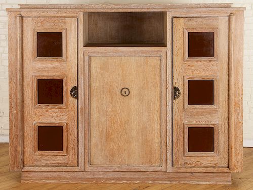 FRENCH CERUSED OAK CABINET ATTR  38d02b