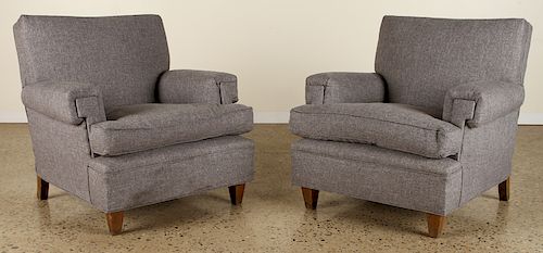 PAIR FRENCH CLUB CHAIRS MANNER