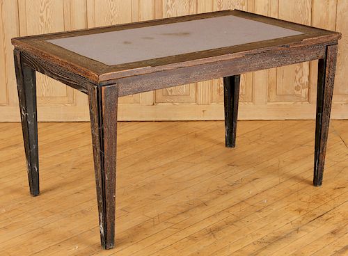 FRENCH CERUSED OAK GAMES TABLE