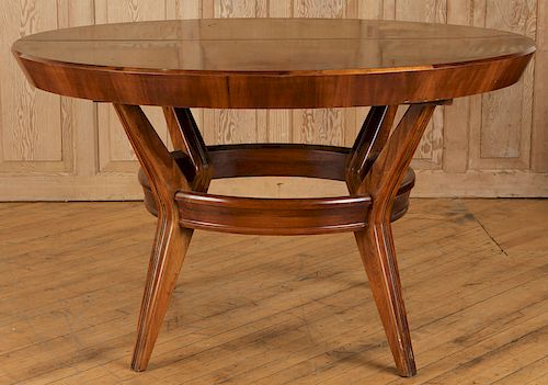 ROUND ROSEWOOD DINING TABLE CIRCA