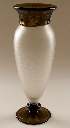 CHARLES SCHNEIDER ART GLASS VASE