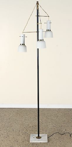 ITALIAN BRONZE FLOOR LAMP ON MARBLE 38d106