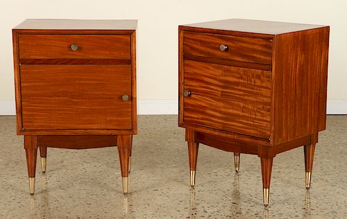 PAIR MID CENTURY MODERN SIDE TABLES 38d119