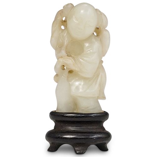 ANTIQUE CHINESE WHITE JADE CARVINGDESCRIPTION: