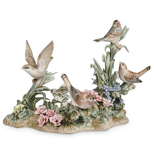 LLADRO "SPRING BIRDS" PORCELAIN