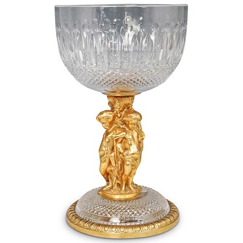 19TH CENT GILT BRONZE CRYSTAL 38d238