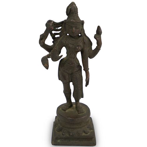 19TH CENT HINDU BRONZE FIGUREDESCRIPTION  38d2aa