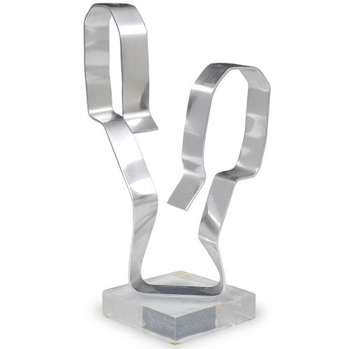 DAN MURPHY ALUMINUM RIBBON SCULPTUREDESCRIPTION: