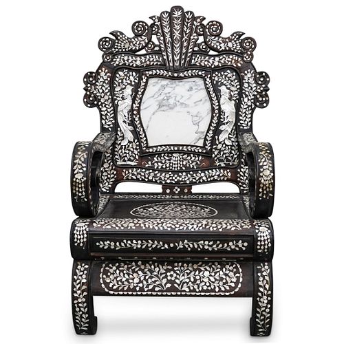 CHINESE CHAIR WITH MOTHER OF PEARL 38d2ba
