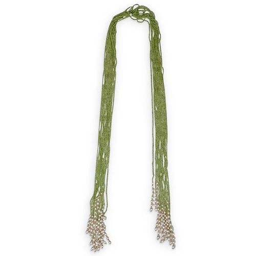 MULTI STRAND PERIDOT AND PEARL 38d2d0