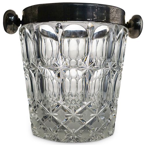 VAL ST LAMBERT SILVER PLATED CRYSTAL 38d2de