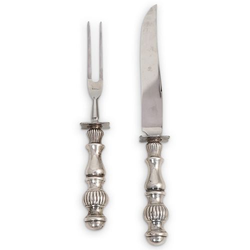 (2 PC) STERLING SILVER HANDLE KNIFE