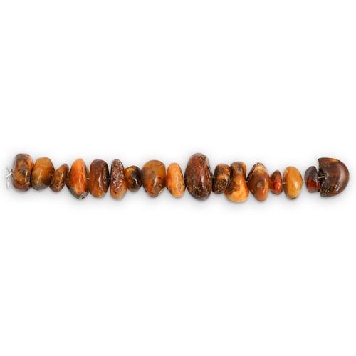 STRAND OF TIBETAN AMBER BEADSDESCRIPTION  38fa40