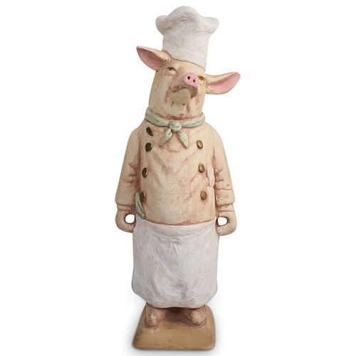 FRENCH CERAMIC KITCHEN PIG STATUEDESCRIPTION  38faa3