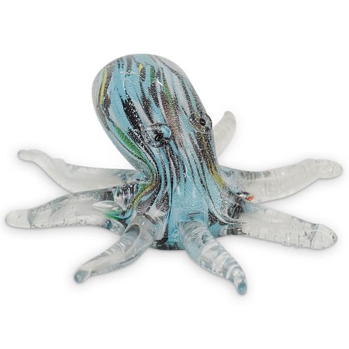 MURANO ART GLASS OCTOPUS FIGURINEDESCRIPTION: