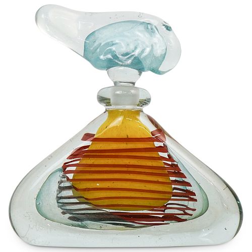 SIGNED ART GLASS PERFUME BOTTLEDESCRIPTION  38faba