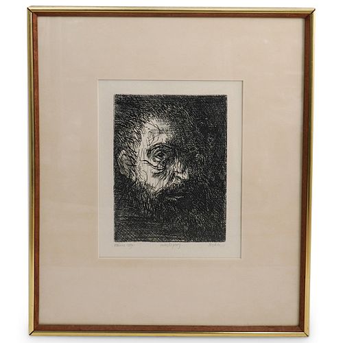 LEONARD BASKIN WOODCUT PRINT EAKINS 38fad0