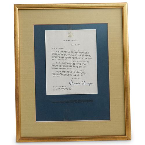 RONALD REAGAN PRESIDENTIAL SIGNATUREDESCRIPTION  38fae4