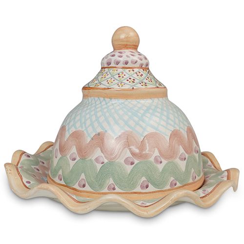 MACKENZIE-CHILDS CERAMIC LIDDED