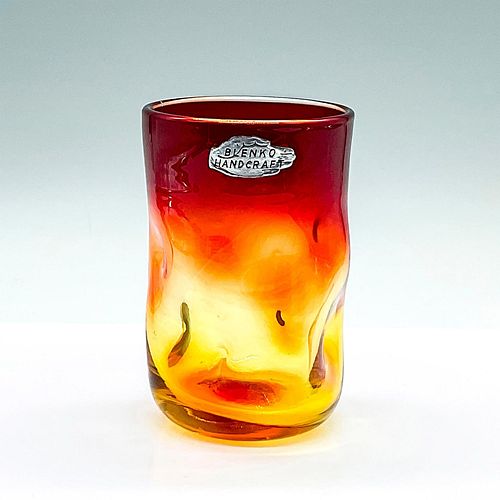 VINTAGE BLENKO AMBERINA ART GLASS