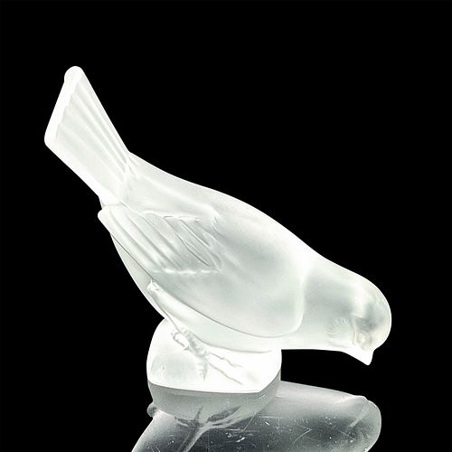 VINTAGE LALIQUE CRYSTAL BIRD PAPERWEIGHTA 38fb5b