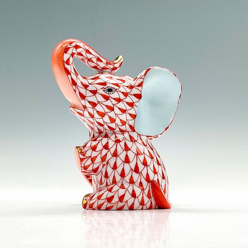 HEREND PORCELAIN RED FIGURINE, BABY